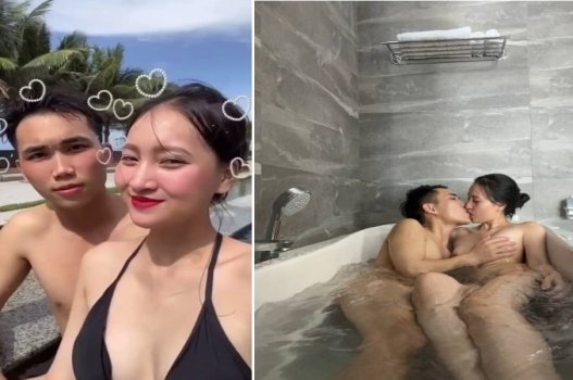 Hạ My đi chơi xa được bạn trai làm tình sướng ngất